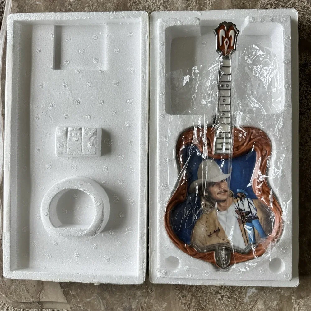 Alan Jackson Signed Guitar Plate Where I Come From Vintage 2002